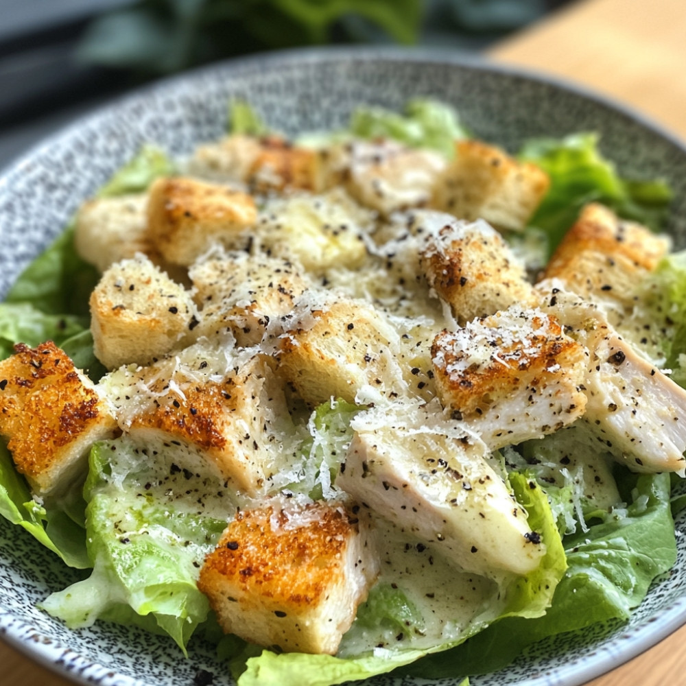 Brochettes style salade César au poulet