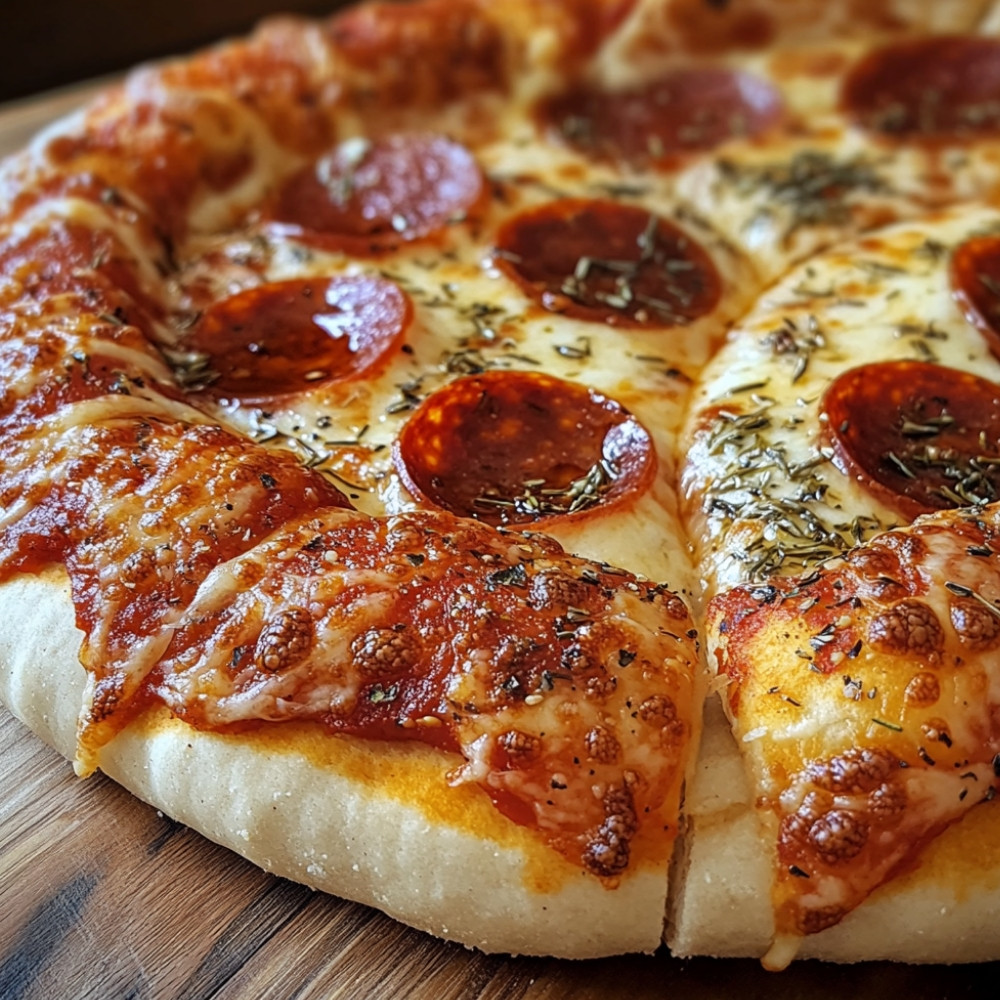 Couronne de pizza au pepperoni