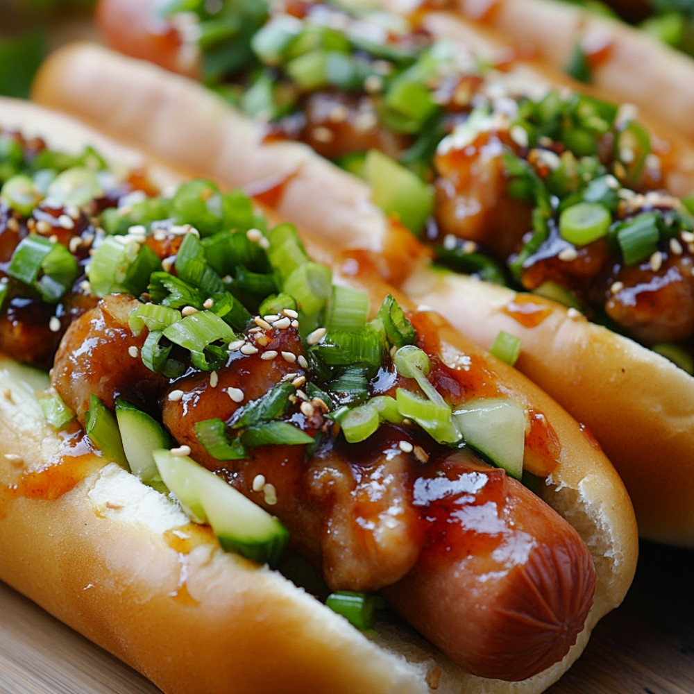 Hot dogs Général Tao à l'air fryer