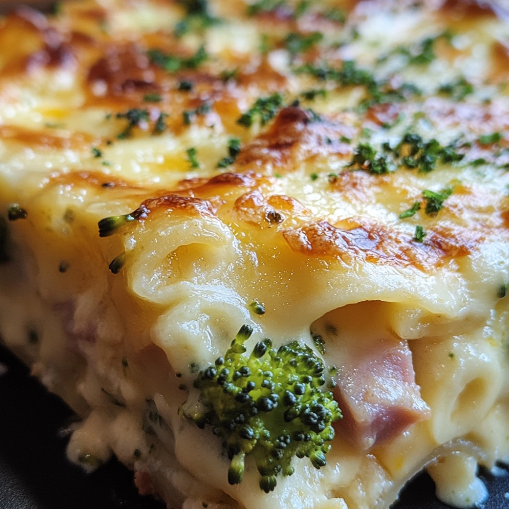 Lasagne mac'n'cheese jambon et brocoli à congeler
