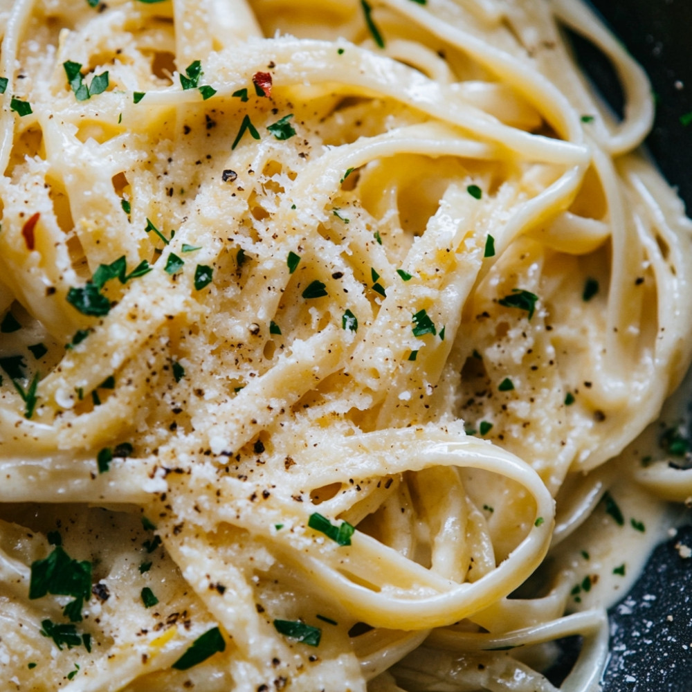 Linguines aux fruits de mer sauce crémeuse au citron