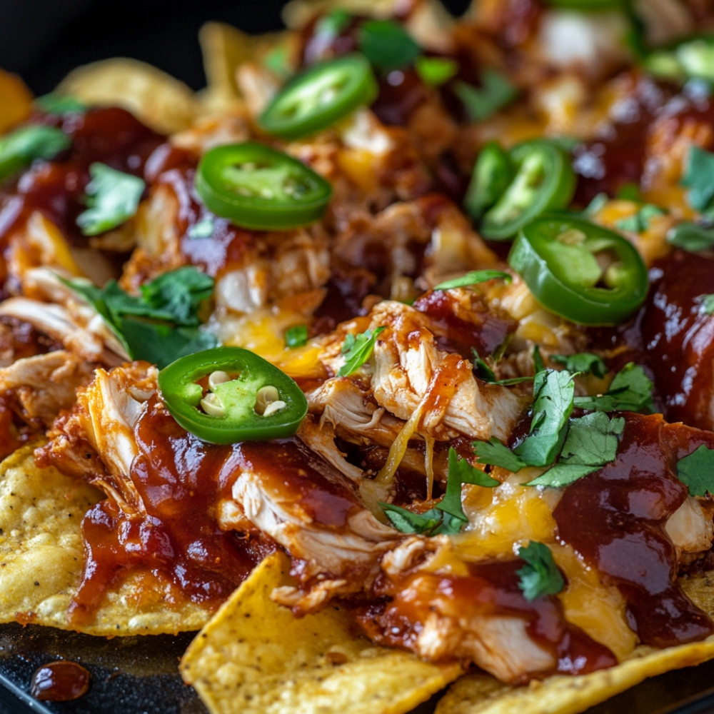Nachos au poulet barbecue