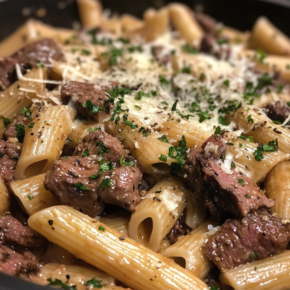 One Pot Pasta au Boeuf et à la Sauce Rosée