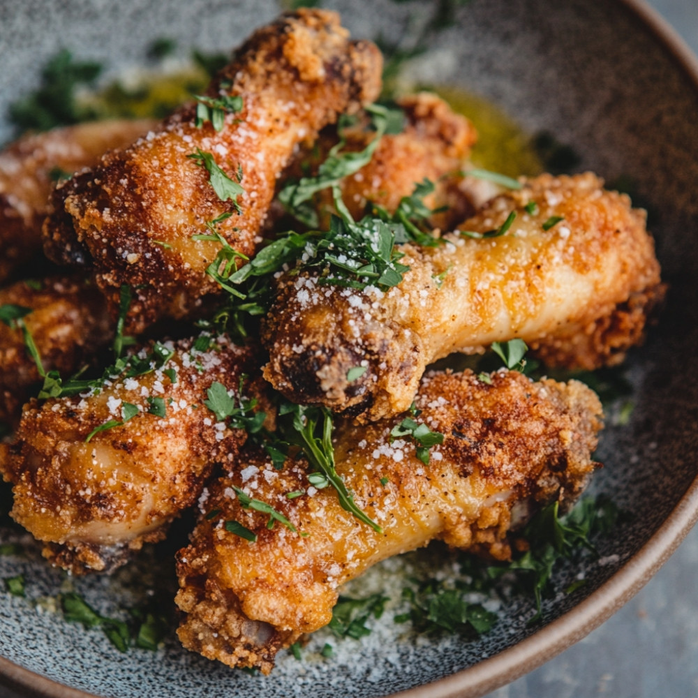 Pillons de poulet frits