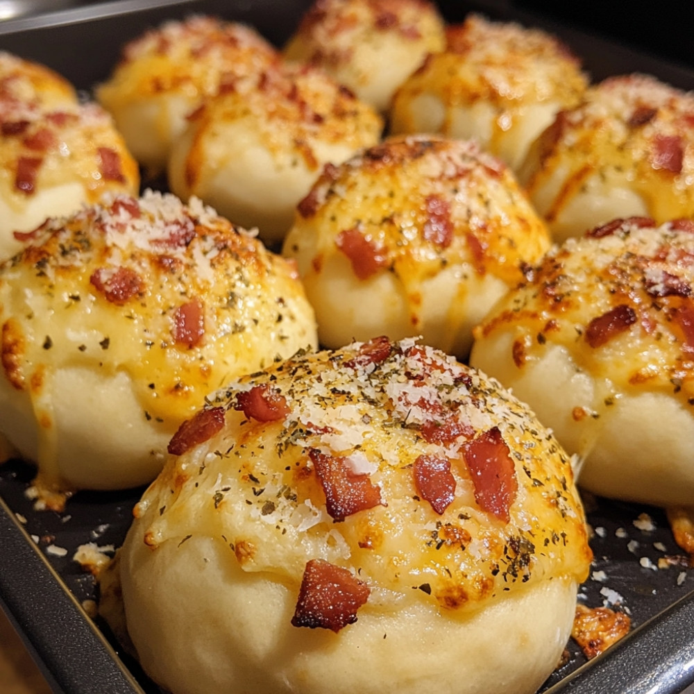 Pizza bombs au bacon