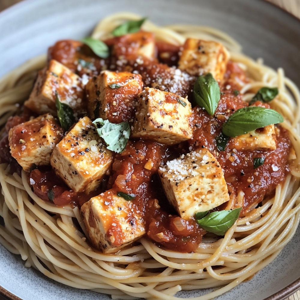 Sauce à spaghetti aux boulettes de tofu