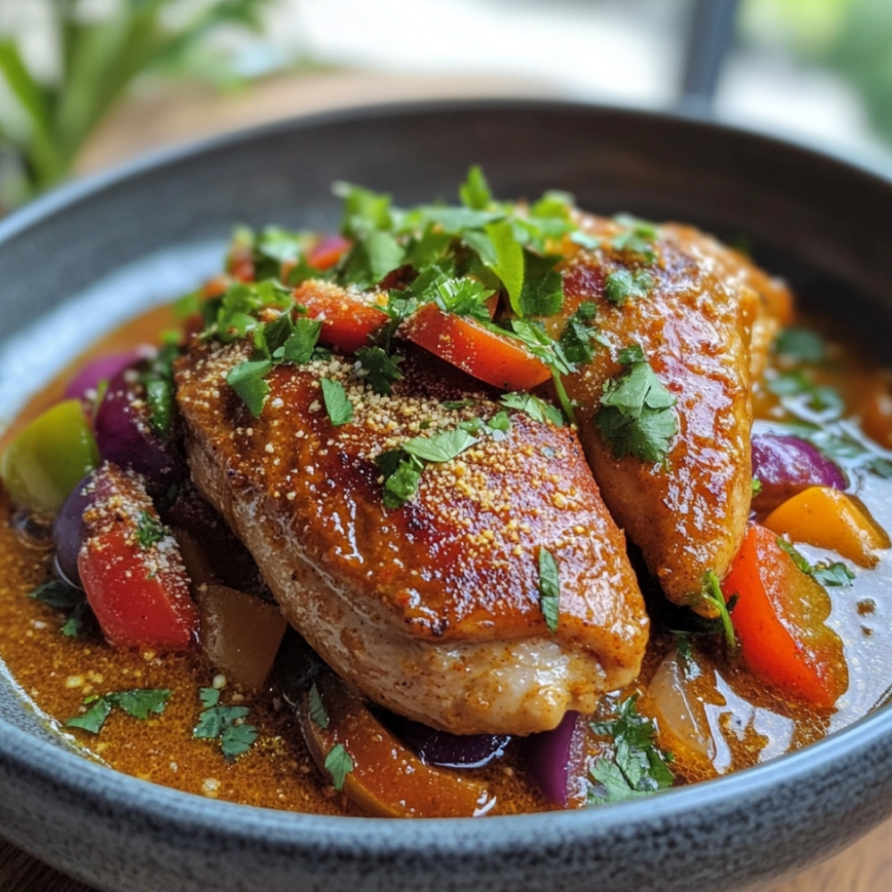 Cari de canard et légumes