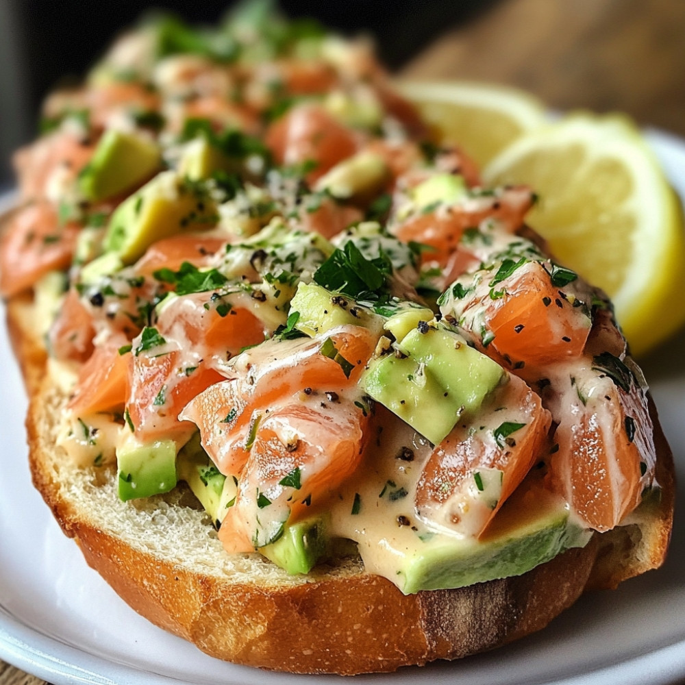 Guedilles au tartare de saumon