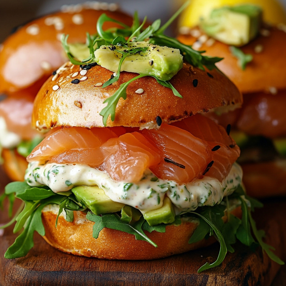 Guedilles au tartare de saumon