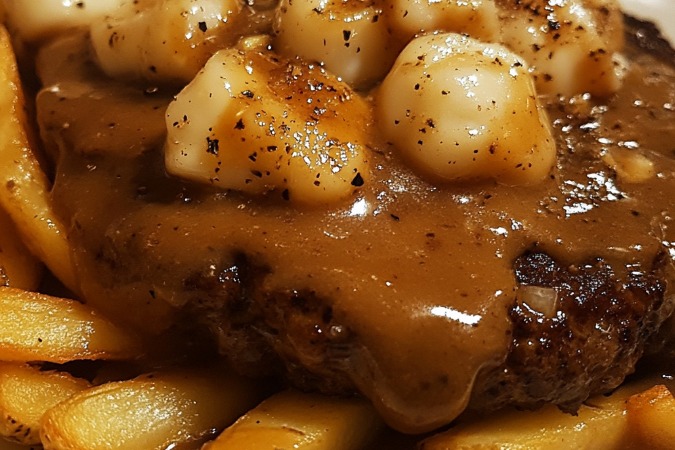 Hamburger steak à la poutine