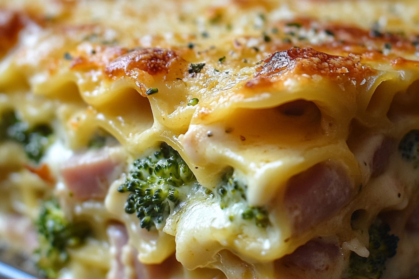 Lasagne mac'n'cheese jambon et brocoli à congeler