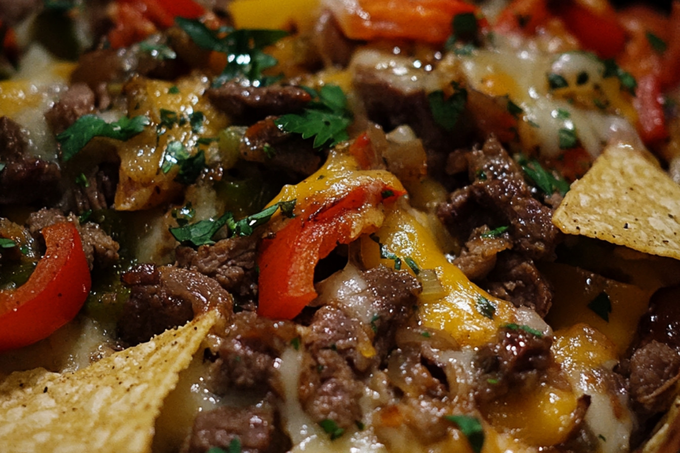 Nachos au boeuf et légumes