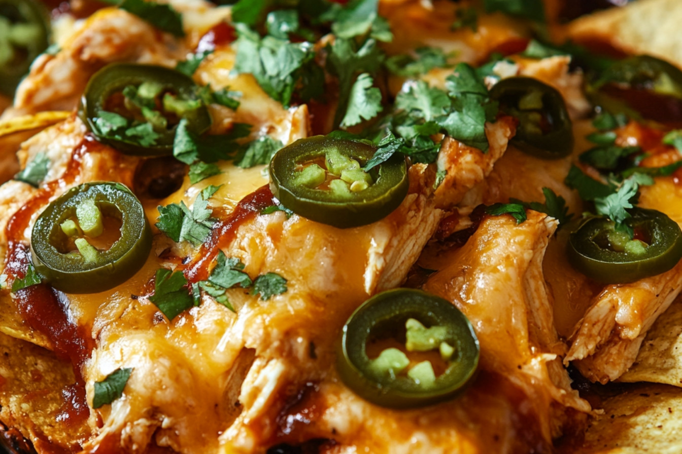 Nachos au poulet barbecue