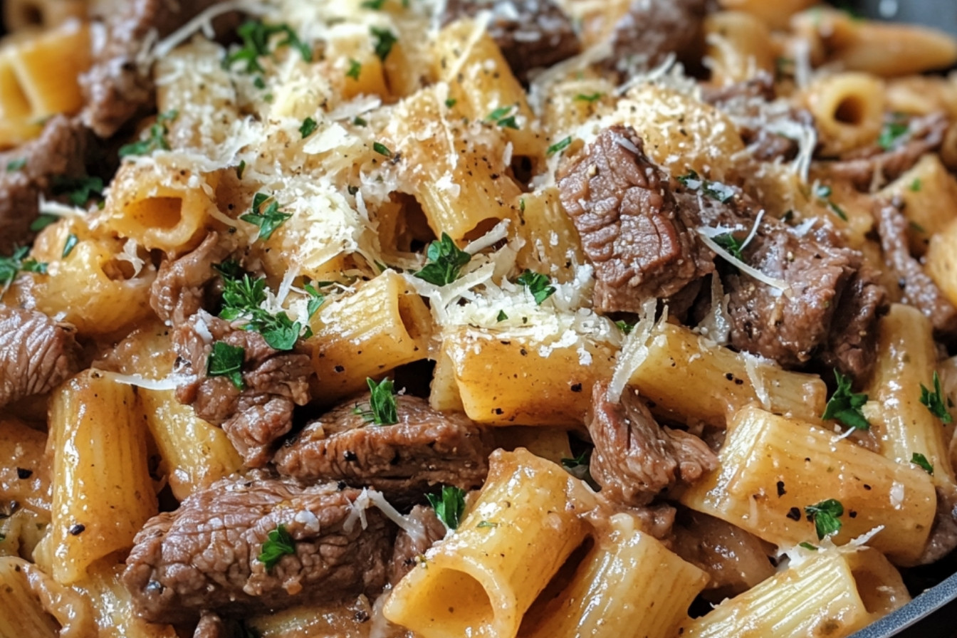 One Pot Pasta au Boeuf et à la Sauce Rosée