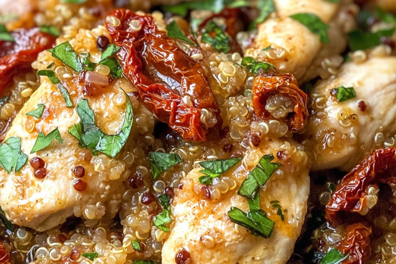 One Pot de Poulet et Quinoa aux Tomates Séchées