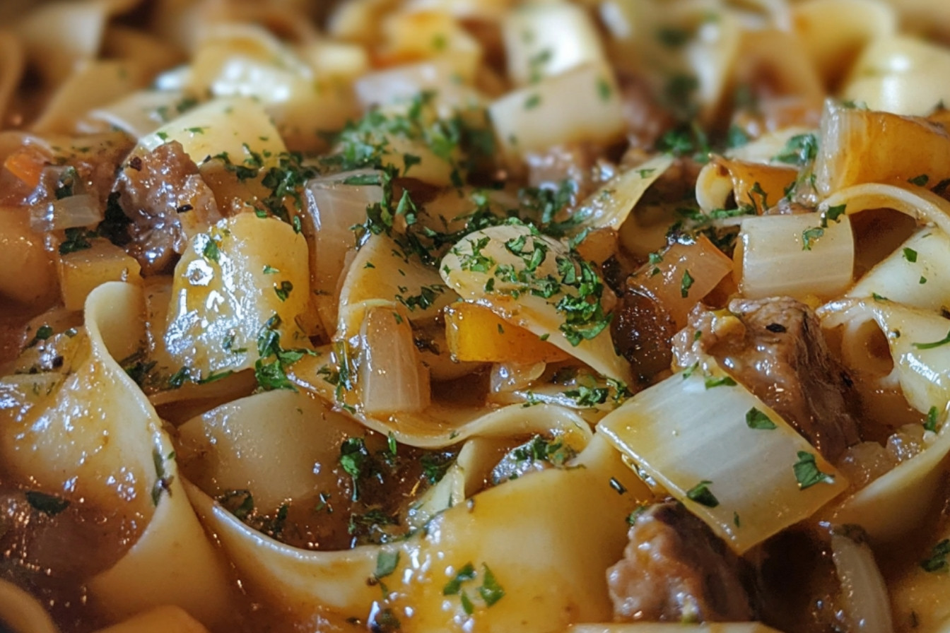 Pappardelles à la fondue chinoise