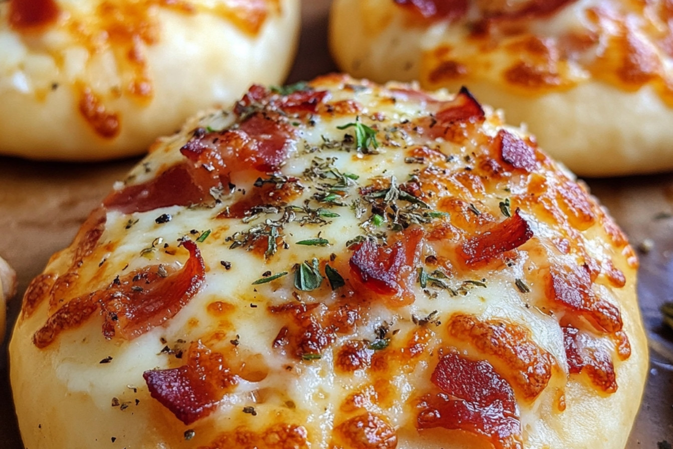 Pizza bombs au bacon