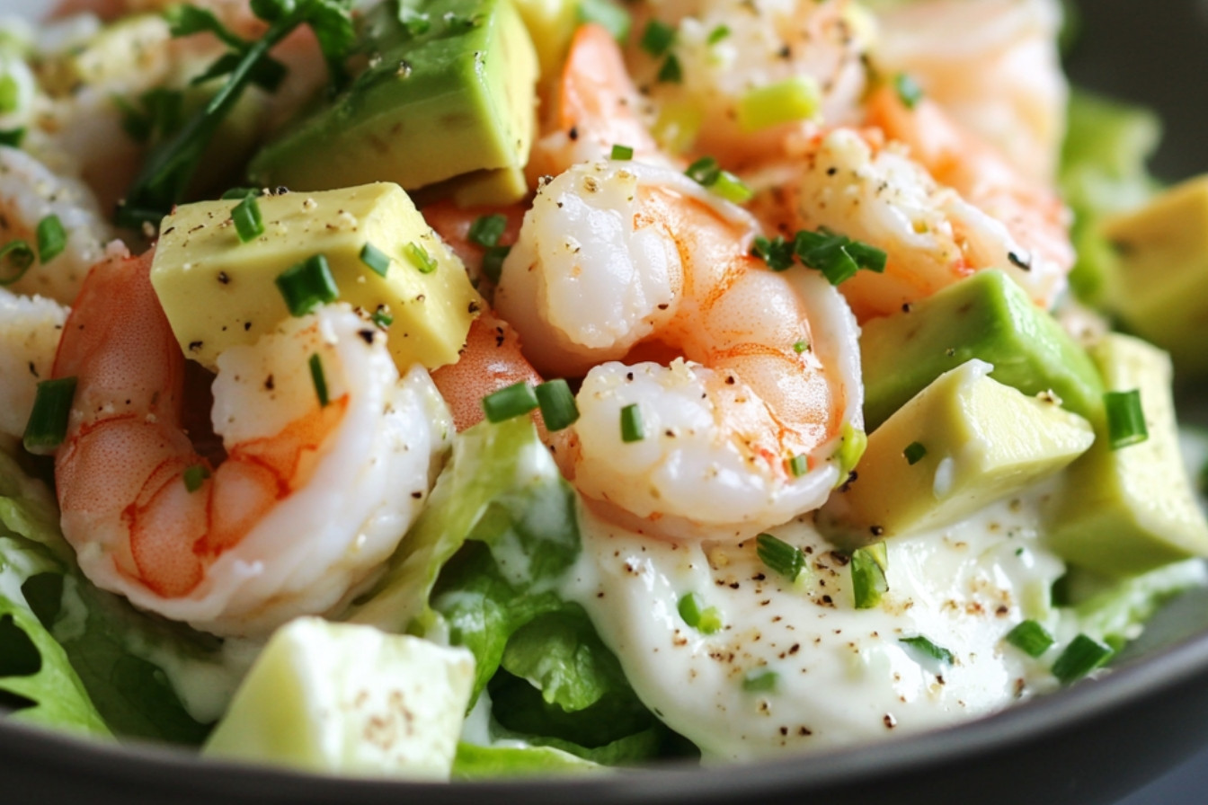 Salade de crevettes crémeuse