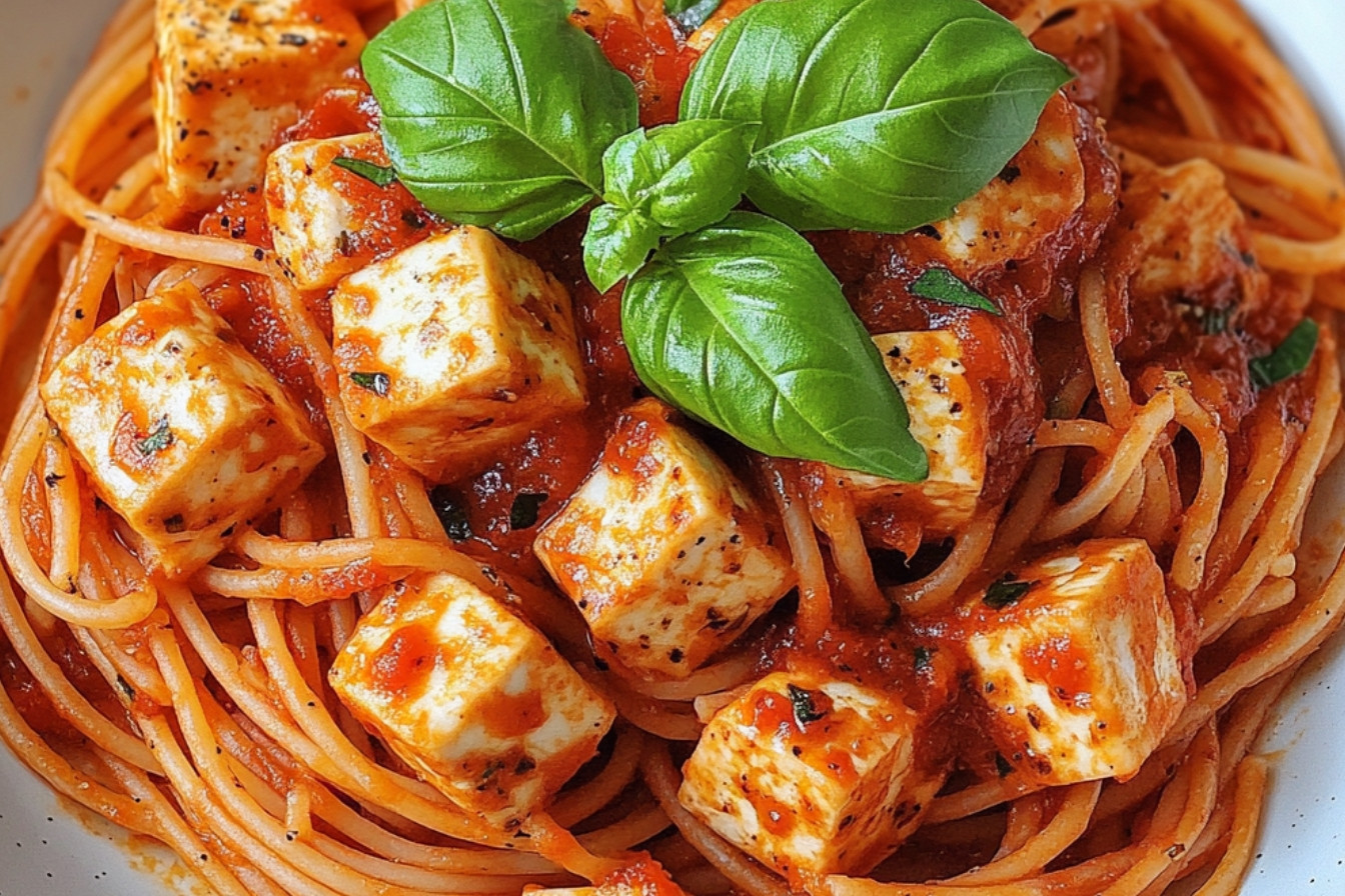 Sauce à spaghetti aux boulettes de tofu