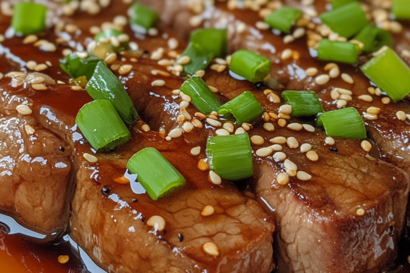 Steaks de boeuf teriyaki au sésame