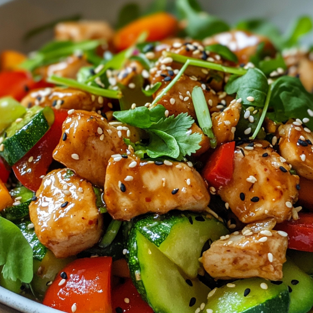 Casserole de boulettes de poulet et légumes sauce à l'arachide
