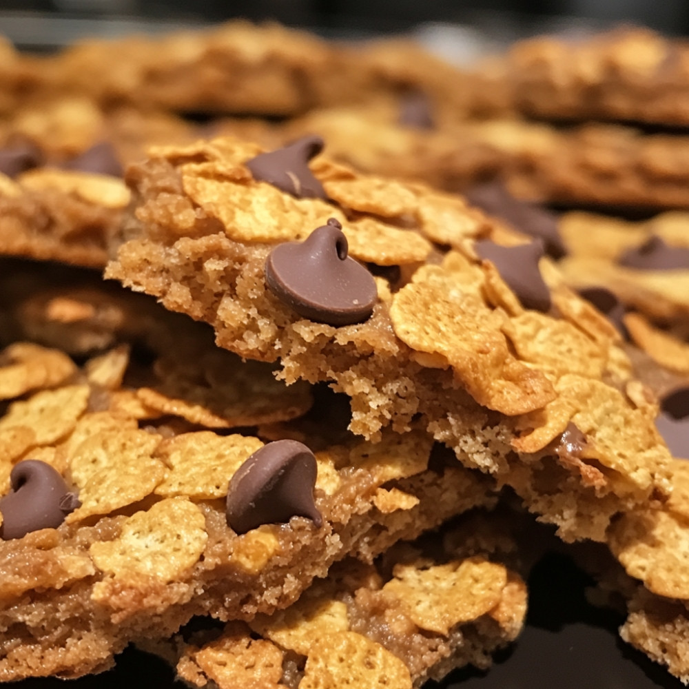 Cookies au chocolat et cornflakes
