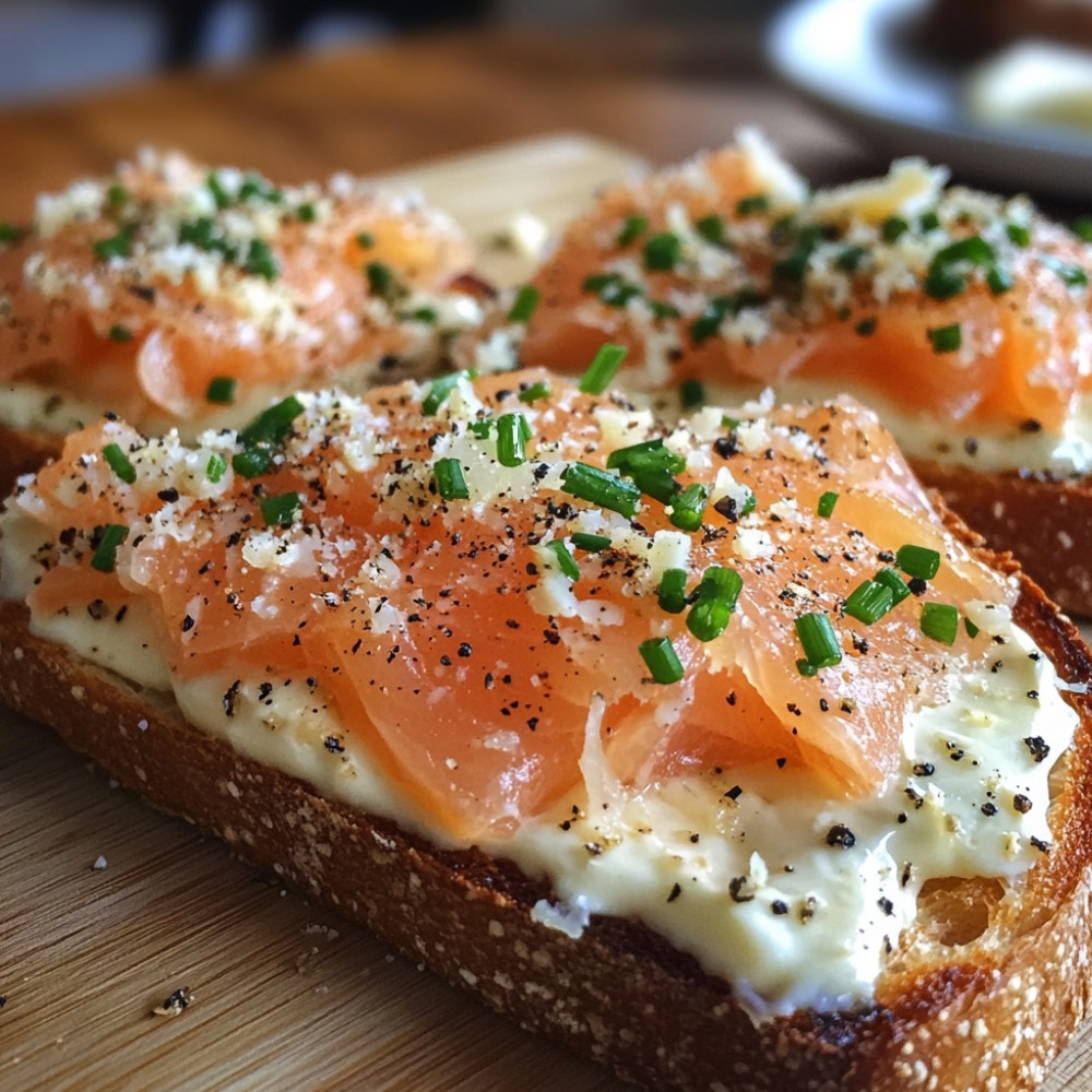 Croque monsieur saumon Boursin