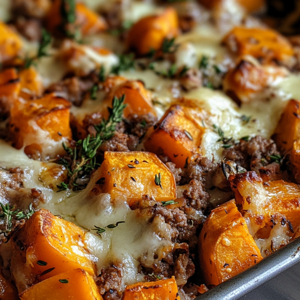 Gratin de haché et patate douce