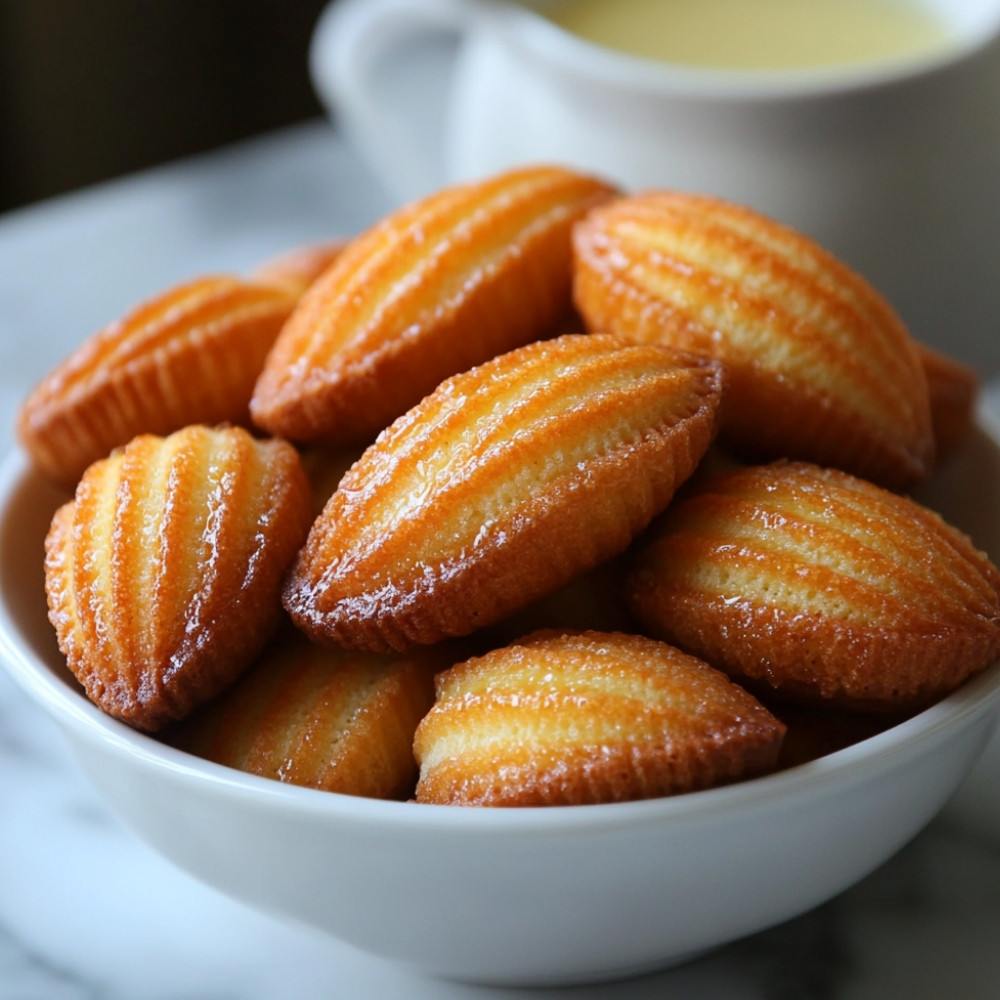 Madeleines sans levure savoureuses
