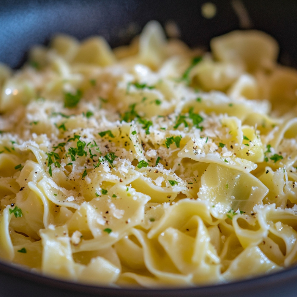 Pâtes au chou vert et médaillon ardennais