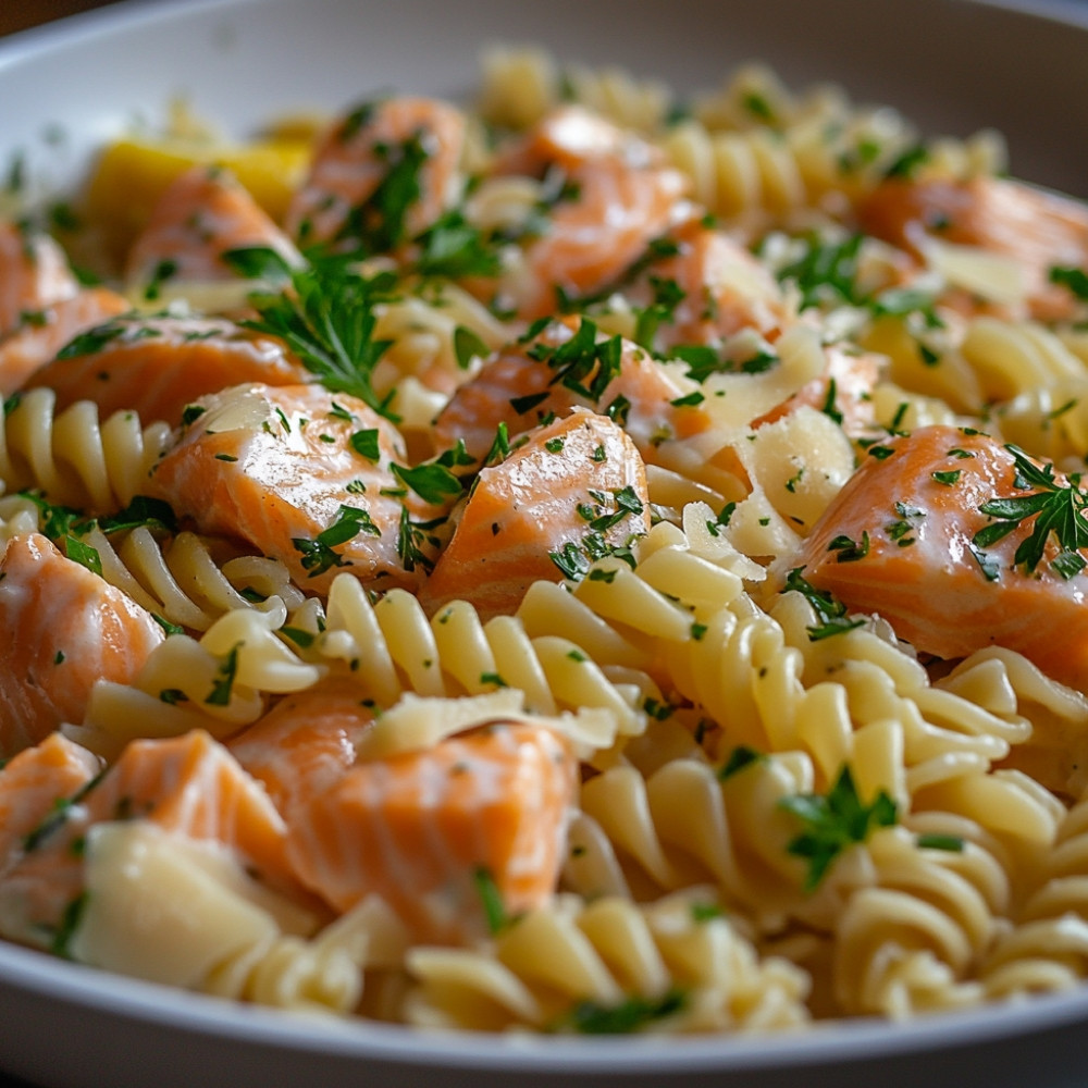 Pâtes au saumon