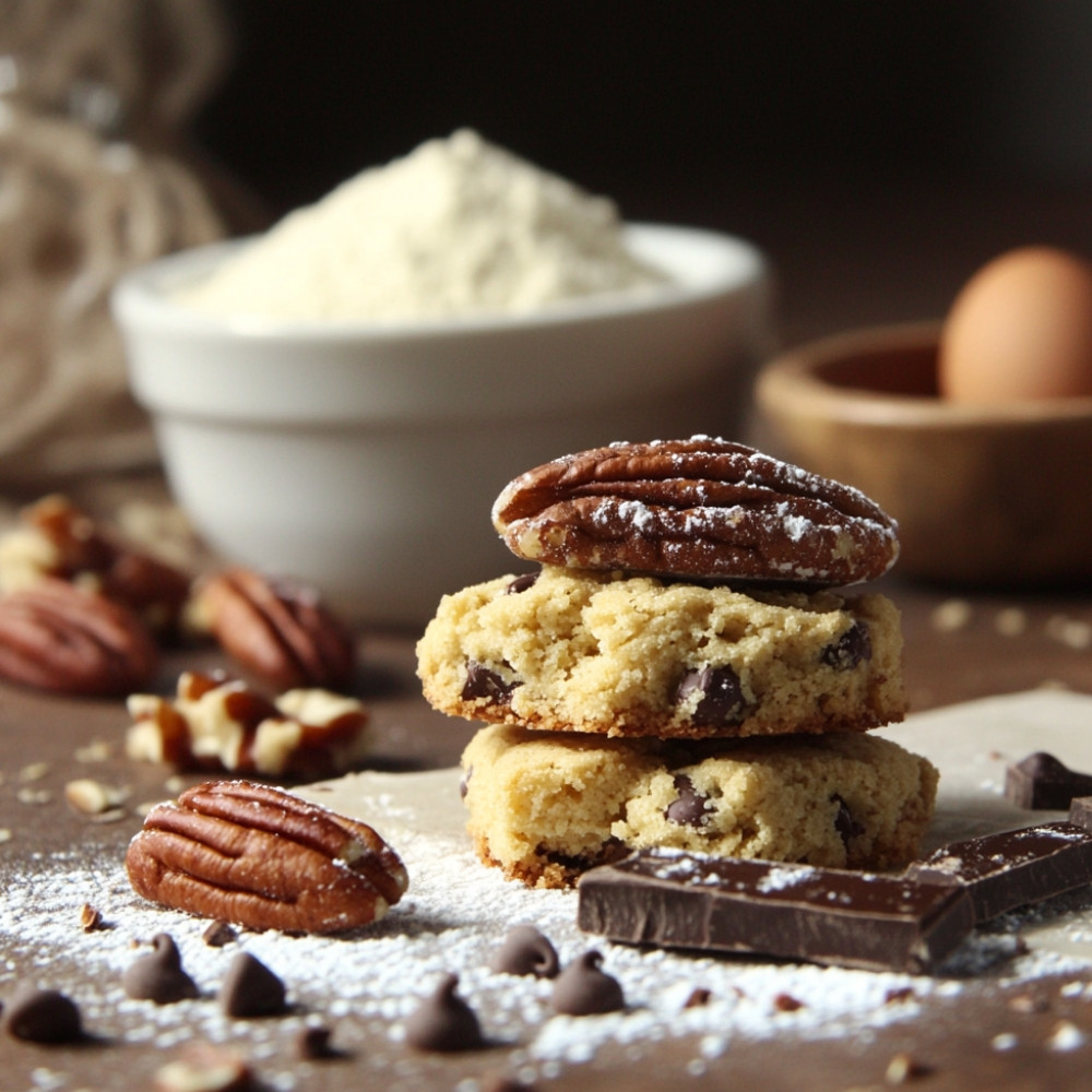 Sablés aux noix de pécan et chocolat
