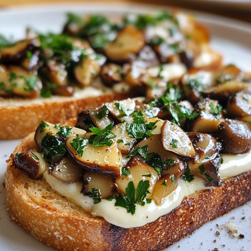 Toasts aux cèpes