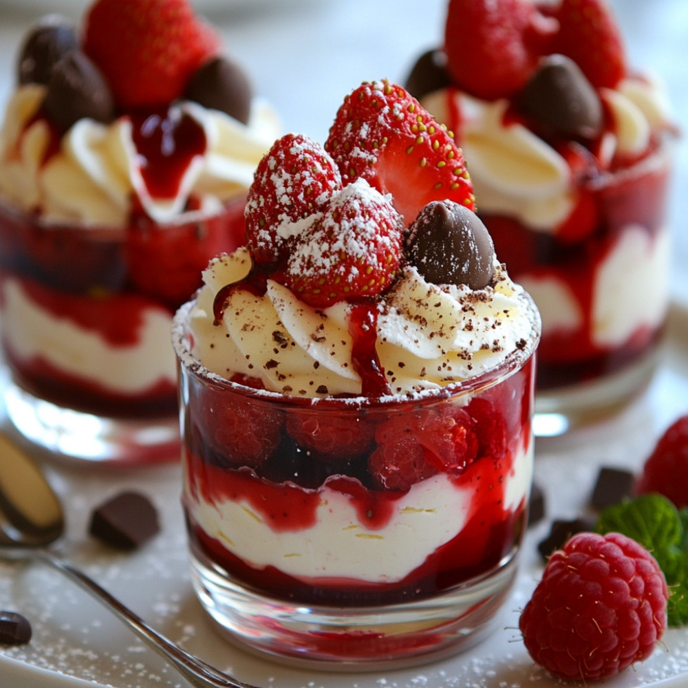 Mini charlottes aux framboises