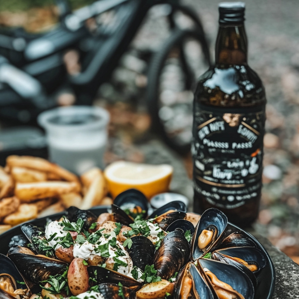 Moules au pastis et frites