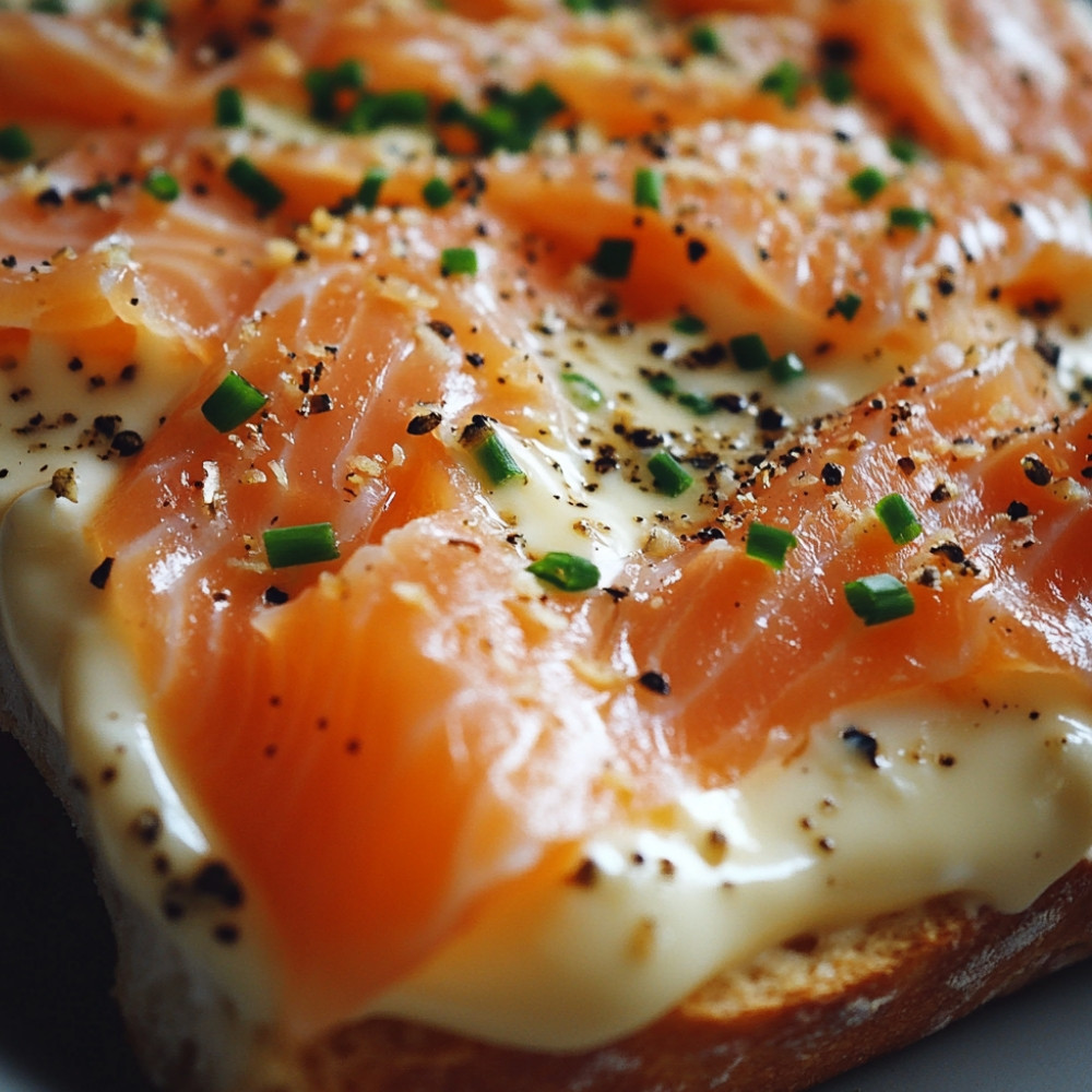 Croque monsieur saumon Boursin