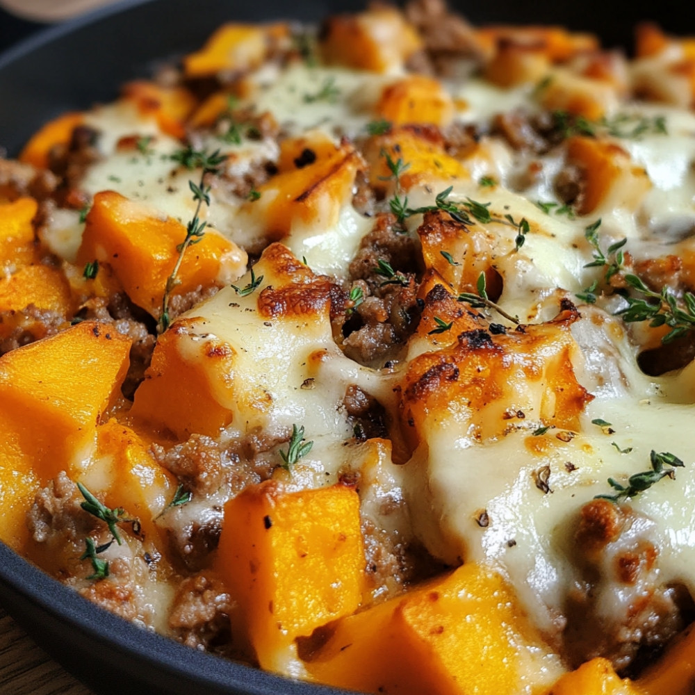 Gratin de haché et patate douce