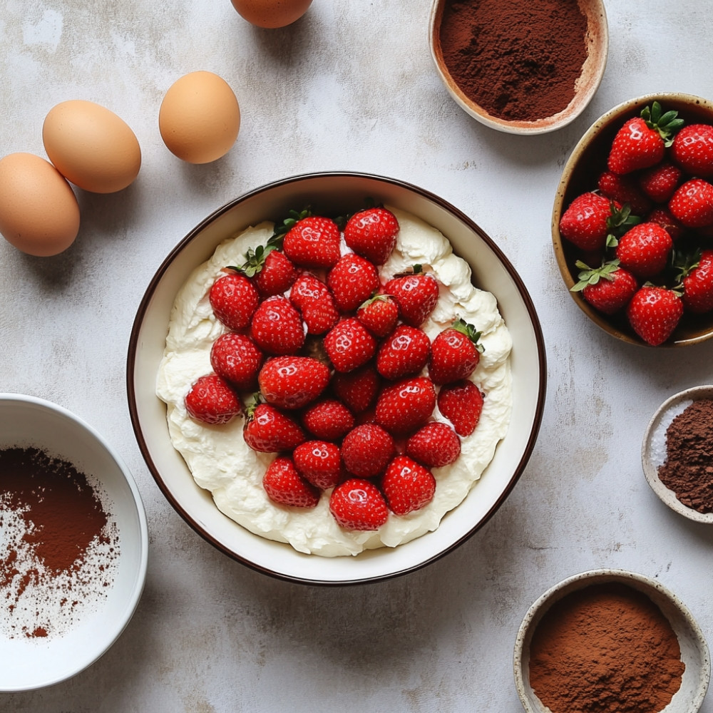 Tiramisu aux fraises