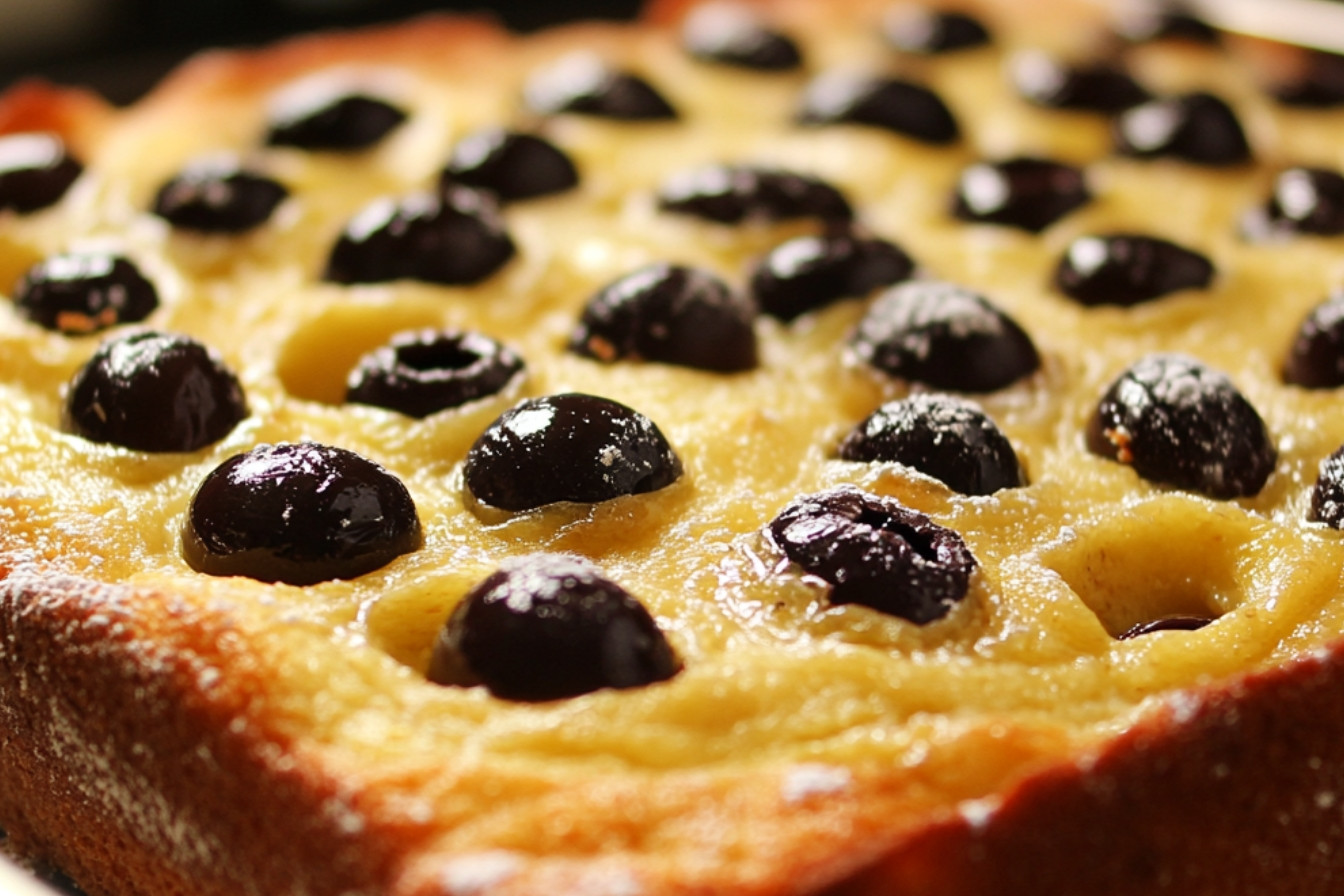 Cake aux olives noires