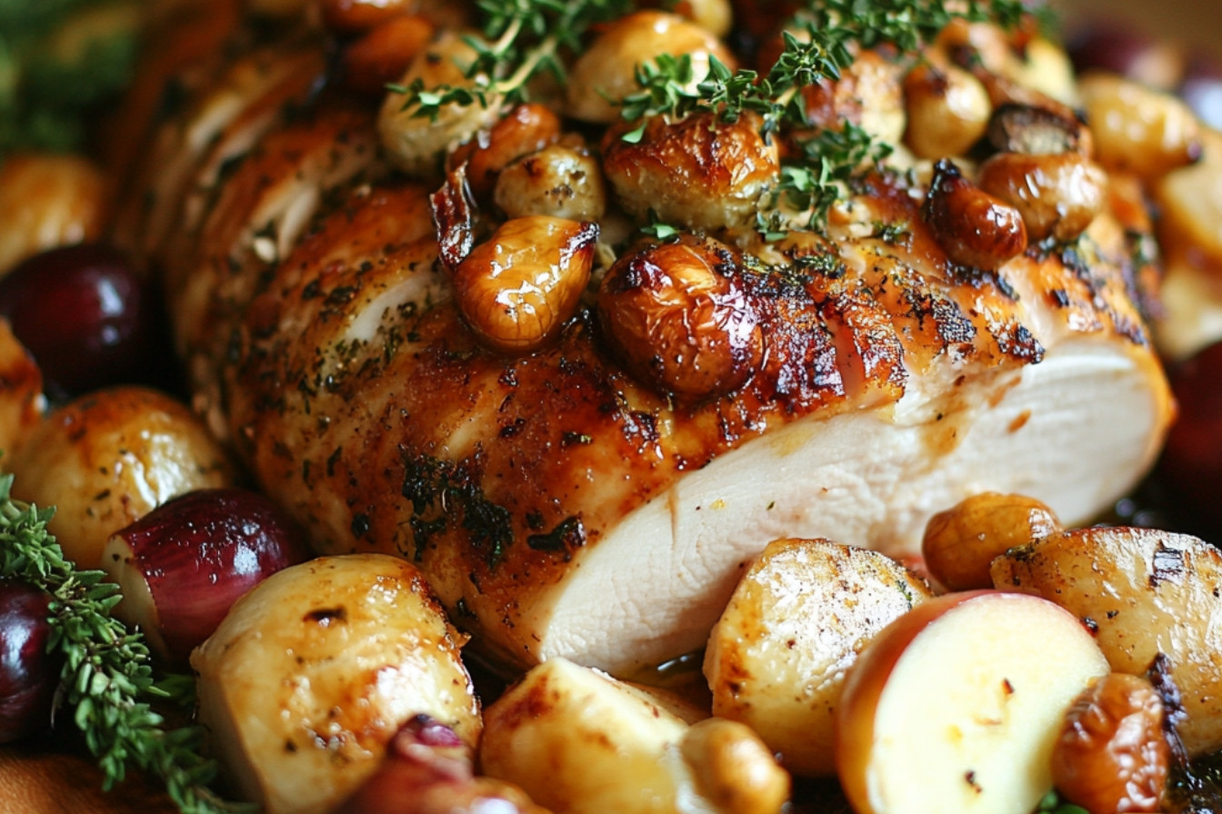 Dinde de Noël farcie