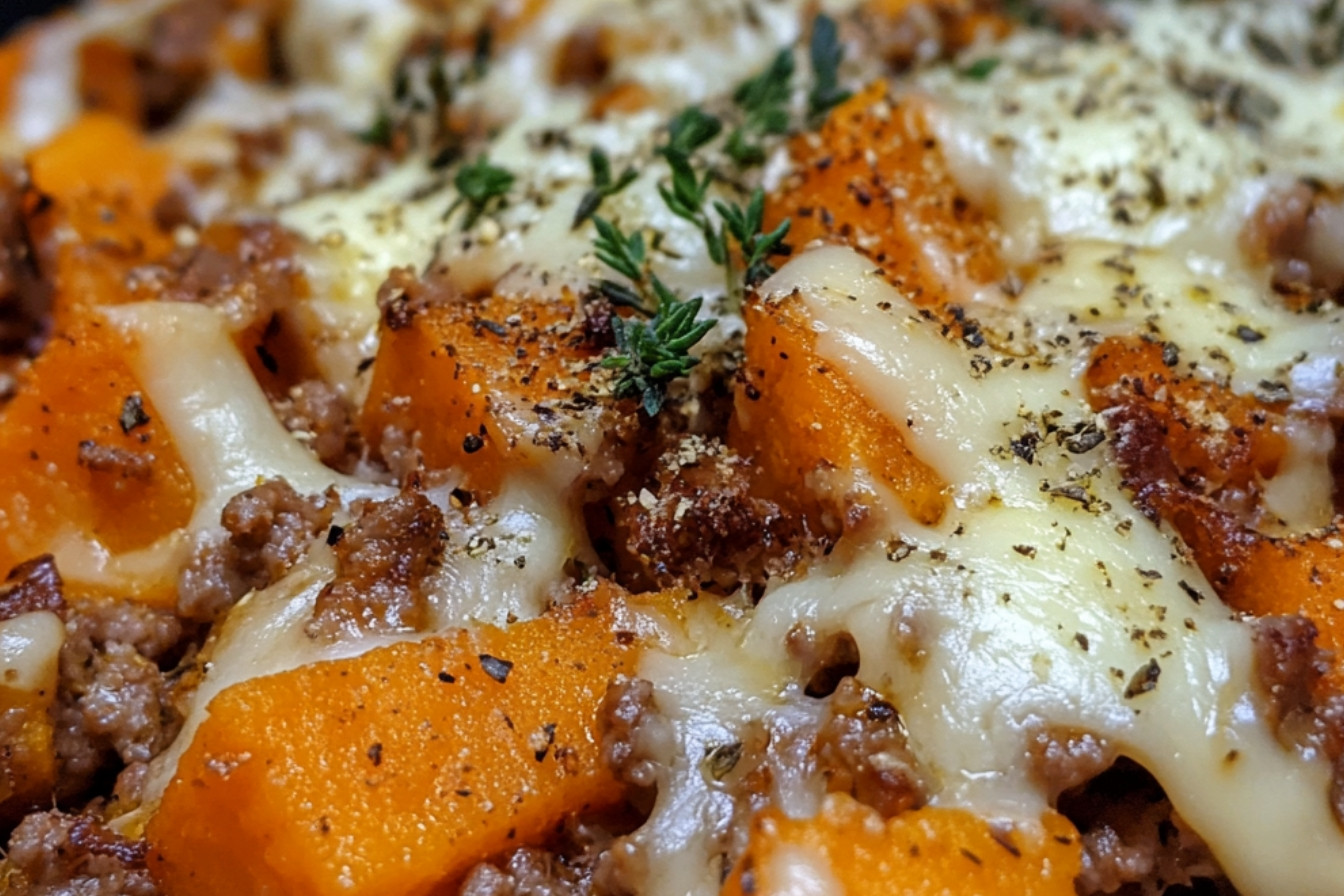 Gratin de haché et patate douce