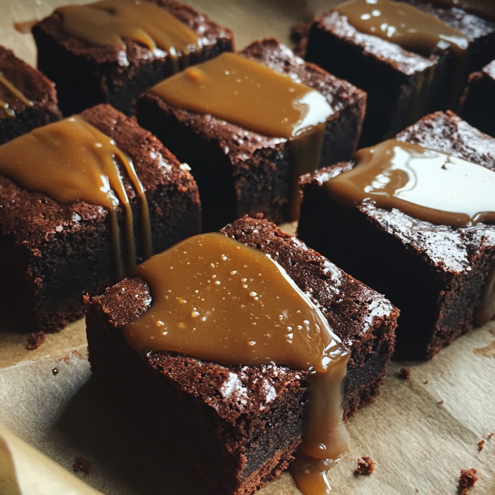 Brownies au caramel