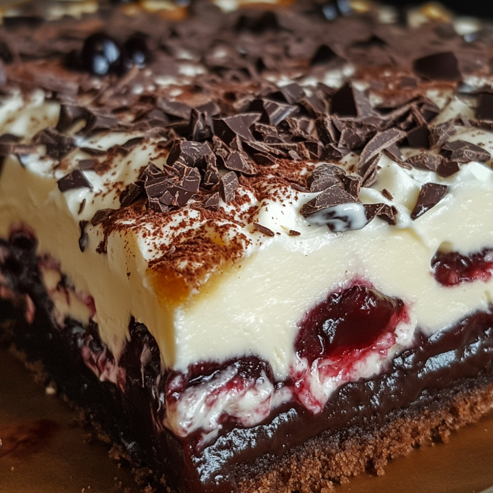 Gâteau forêt noire au fromage