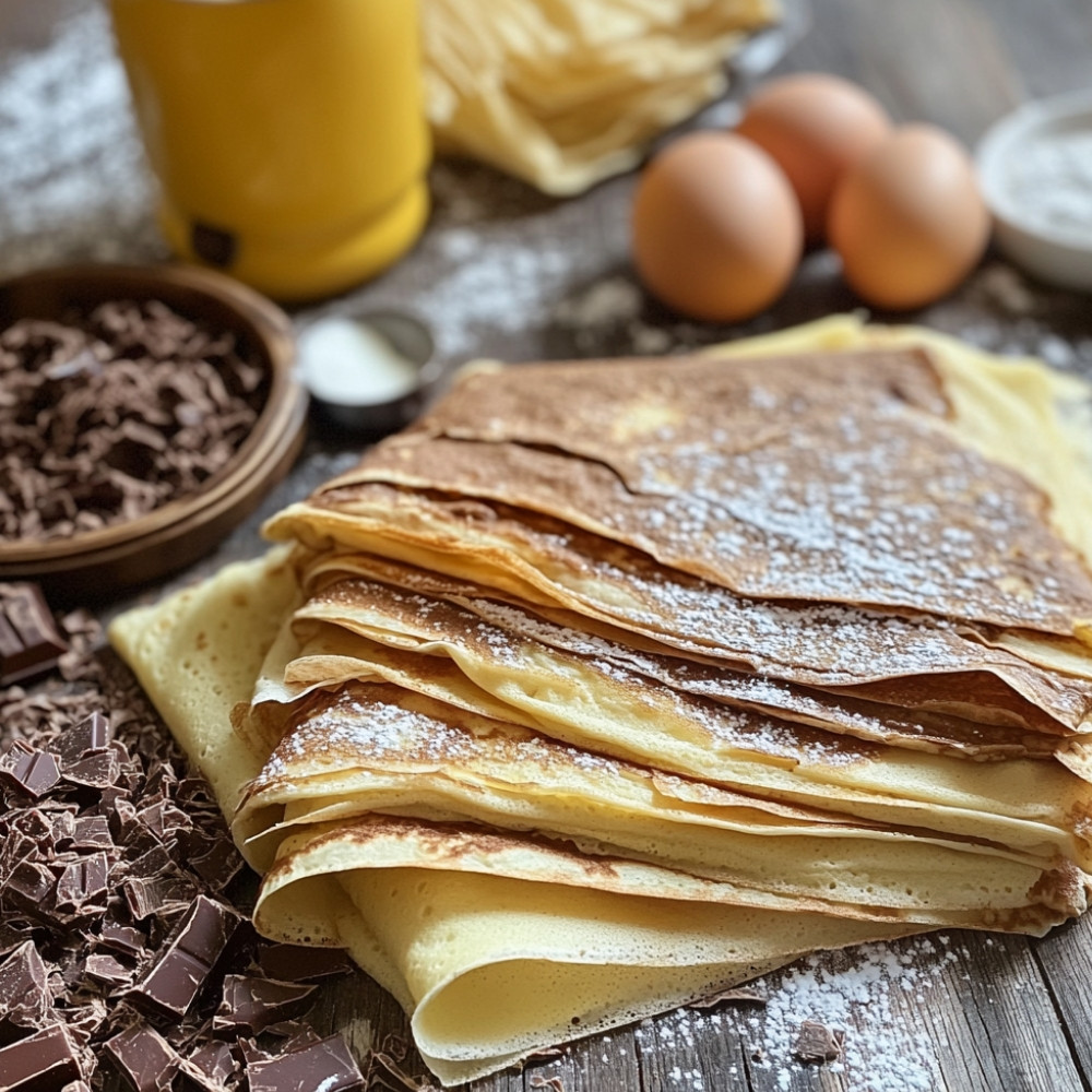 Maki de crêpes au chocolat