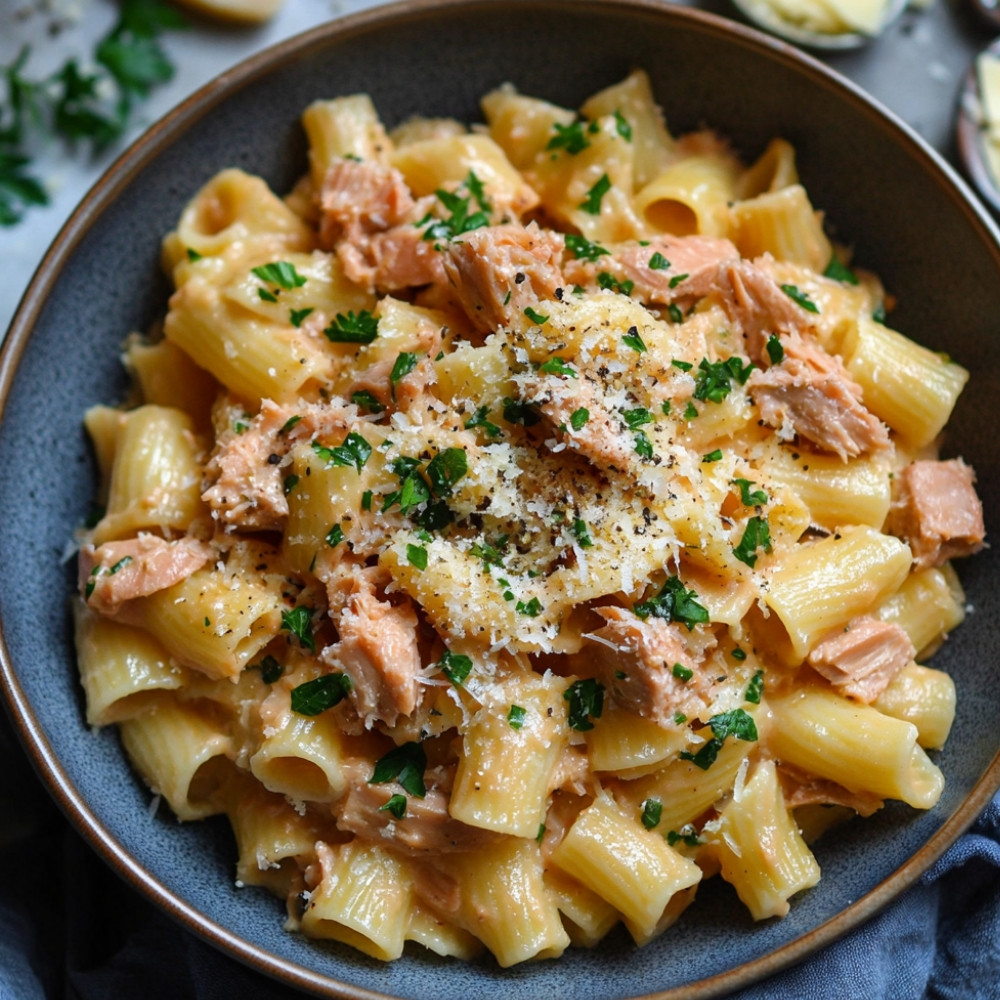 Pâtes ultra-rapides au thon