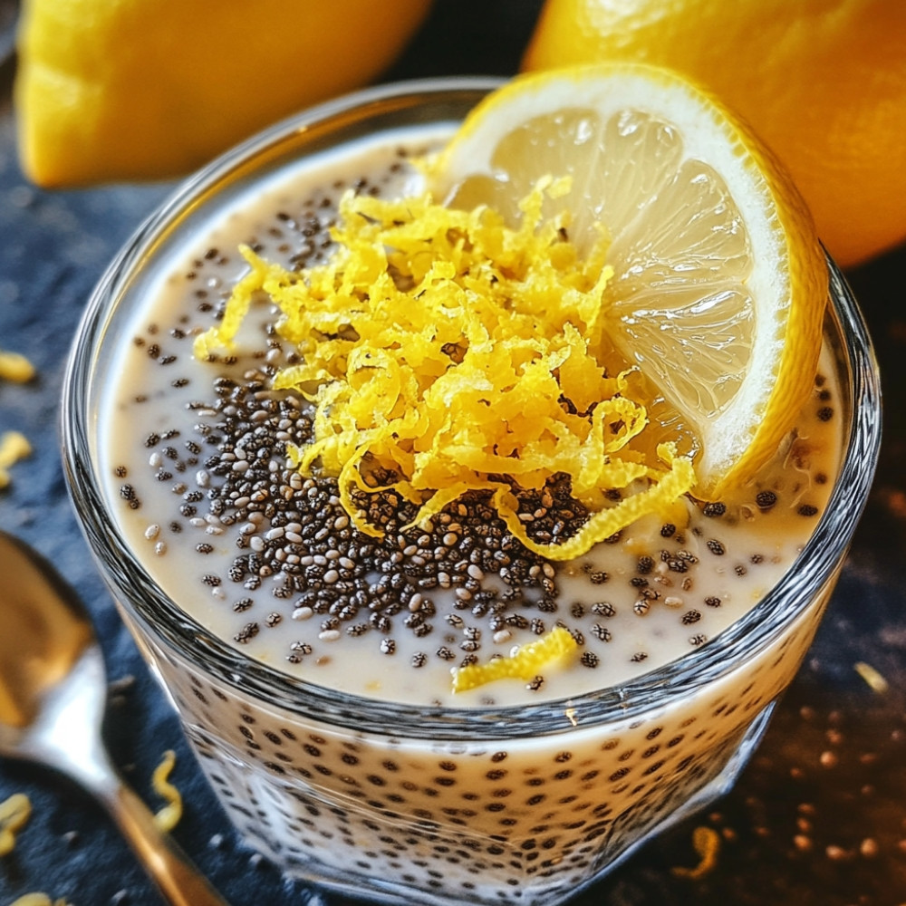 Pouding de chia citronné