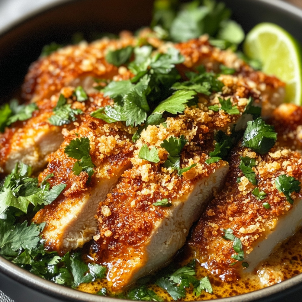 Poulet au curry croustillant