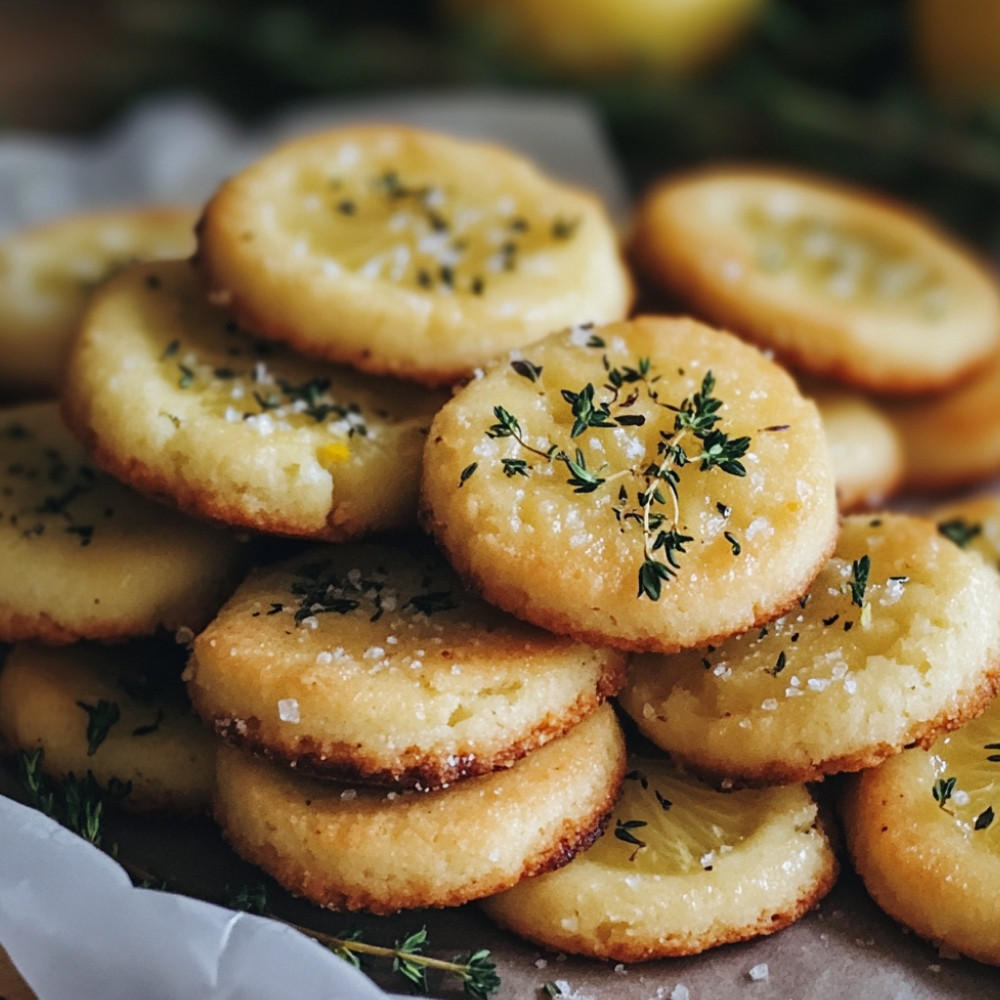 Sablés thym citron