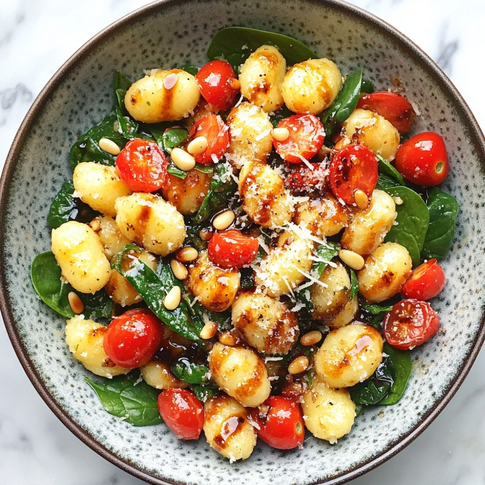 Salade de gnocchis croustillants