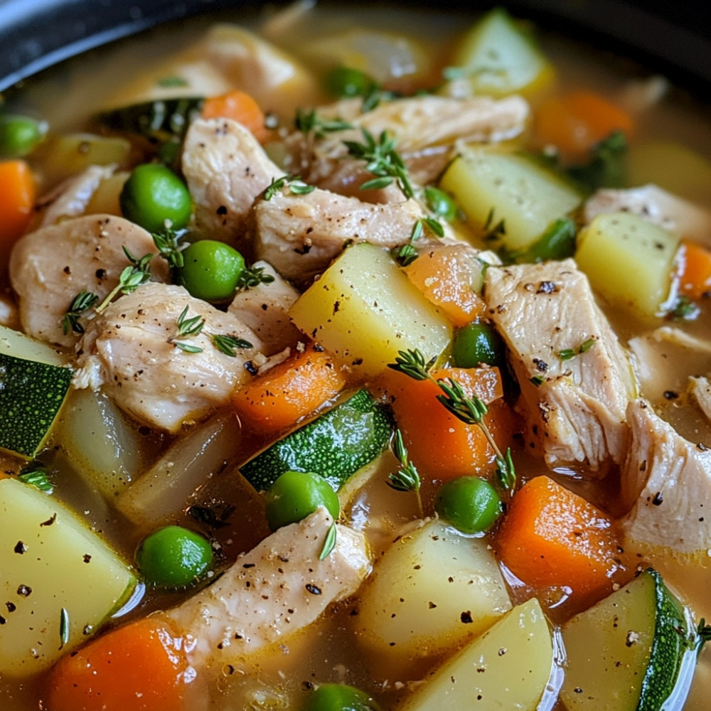 Soupe réconfortante au poulet